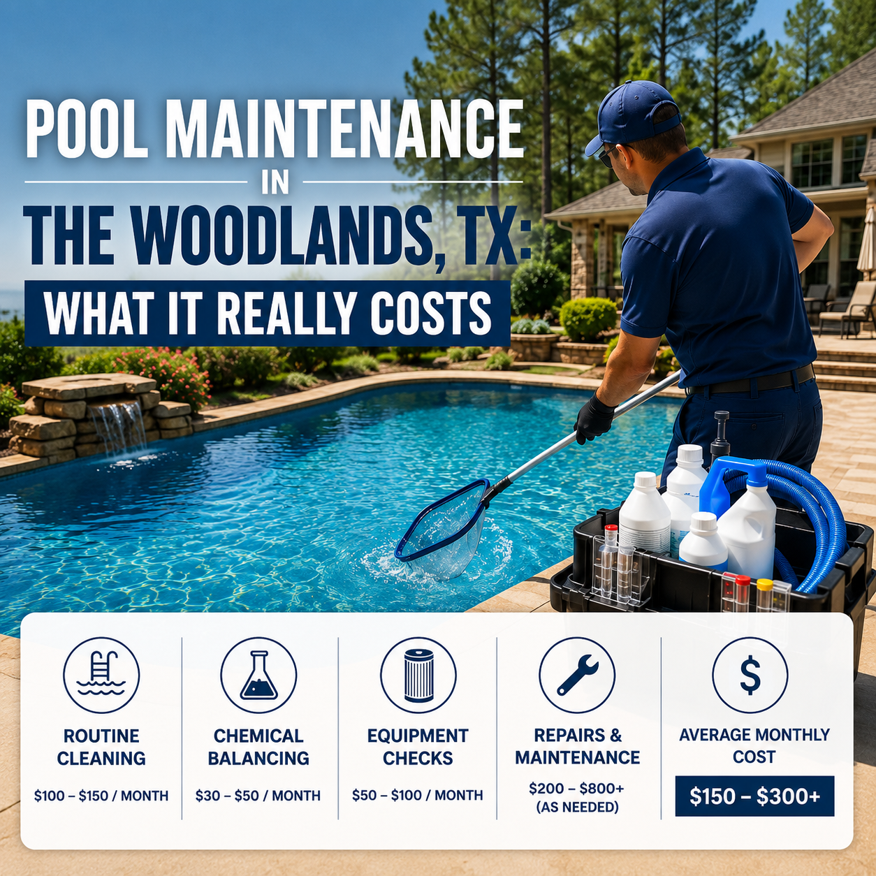 pool maintenance the woodlands tx